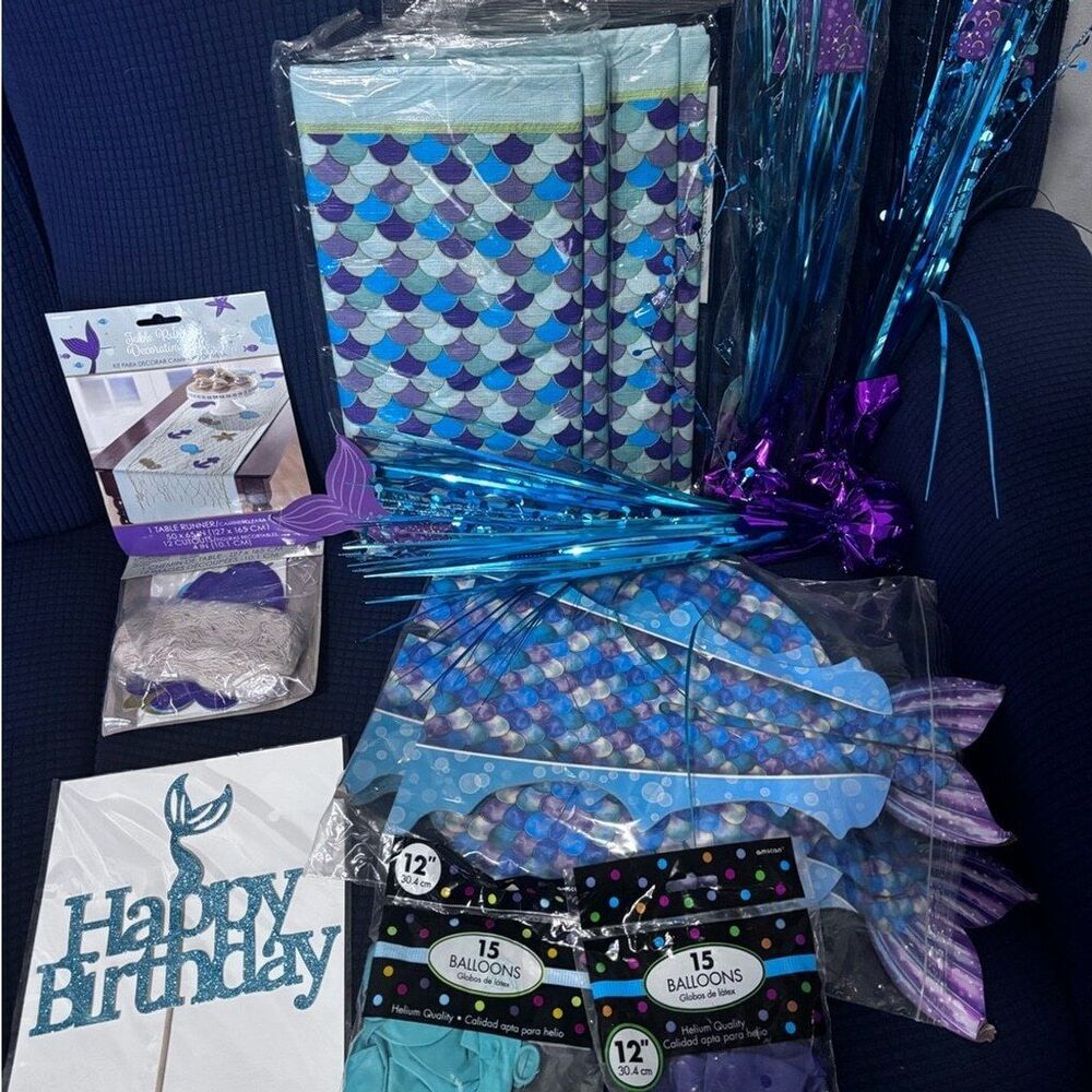 Ultimate Mermaid Party Bundle (12 Items total) Retail $116